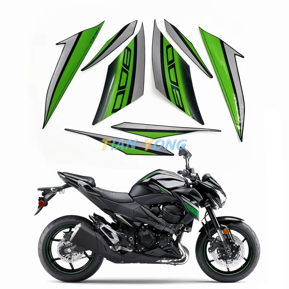 Kit Complet D'autocollants Décoratifs Pour Moto Kawasaki…
