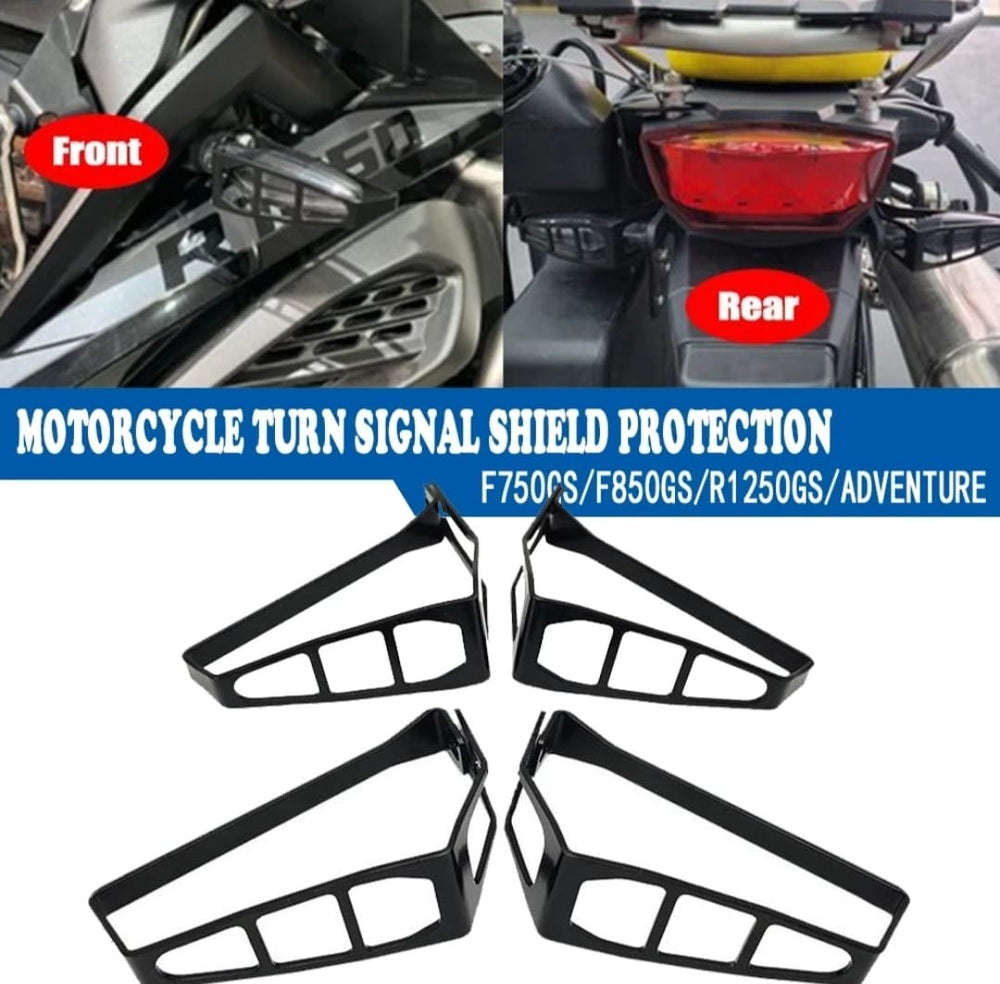 Motorcycle LED Turn Signal Guard – Front & Rear