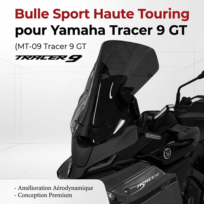 Bulle Sport Haute Touring Pour Yamaha Tracer 9 Gt