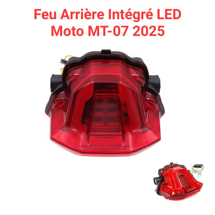 Feu Rouge Arrière Intégré LED Moto Mt07 2025